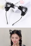 Cosplay Kurdeleli Siyah Kedi Taç