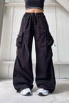 Dark Shallow Parachute Cargo Pantolon