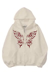 Flame Butterfly 3 iplik Oversize Hırka
