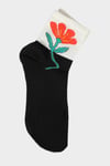 Flower Design Soket Çorap