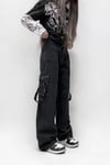 Smoked Birds Eye Rope Detail Cargo Pocket Pants