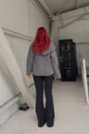 Füme Yıkamalı Flare Pantolon
