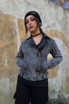 Füme Yıkamalı Kısa Denim Ceket