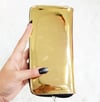 Gold Hologram Kumaş Uzun Cüzdan