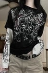 Graffiti Kol Eklemeli Sweatshirt