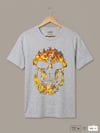 Grey Alev Skull Oversize T-shirt