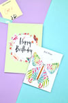 Happy Birthday Kelebek Hediye Kartı