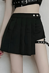 Harajuku Punk Belted Mini Shorts Skirt