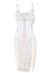 Heart Flower Midi Elbise