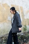 İçi Polar Siyah Denim Ceket