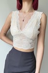 Krem Dantelli Bralet Büstiyer