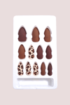 Leopar Mat Badem Takma Tırnak