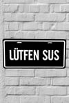 Lütfen Sus Ahşap Poster