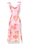 Patterned Tulle Elbise
