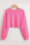 Pembe Basic Crop Sweatshirt