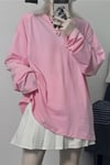 Pink Oversize Sweatshirt