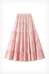 Pink Katlamalı Fiyok Etek