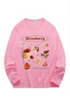 Pink Strawberry Basket Sweatshirt