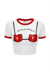 Red Biyel Kitty Bra Crop