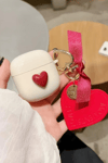 Red Heart Airpods Kılıfı