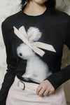 Ribbon Rabbit Uzun Kol Tam Boy Bluz