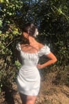 Sırt Dekolteli Cutie Beyaz Elbise