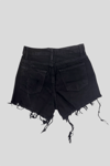 Black Ripped Denim Shorts