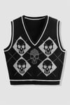 Skeleton Skull Süveter