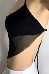 Tulle Desing Crop Top