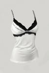White Almost Dantel Detaylı Bluz