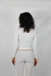 White Detail Grey Tam Boy Bluz