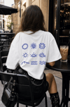 White Hello Summer Oversize T-shirt