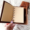 Yaprak Desen Deri Kaplı Defter Renkleri