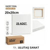 20x20 cm tuval 25'li paket