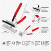 Alüminyum Tuval Germe Pensesi 12 cm – Kauçuk Kaplı Profesyonel Tuval Bezi Germe Pensesi
