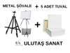 Şövale Tuval 35x 50 cm  x 5 Ad