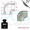 PASLANMAZ ÇELİK 304 KALİTE DİŞLİ DİRSEK