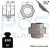 PASLANMAZ ÇELİK 304 KALİTE DİŞLİ KONiK REKOR