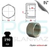 PASLANMAZ ÇELİK 304 KALİTE İÇ DİŞ KÖR TAPA