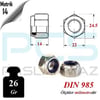 PASLANMAZ ÇELİK 304 KALİTE İNOX A2 FİBERLİ SOMUN