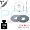 PASLANMAZ ÇELİK 304 KALİTE İNOX A2 GENİŞ PUL