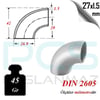 PASLANMAZ ÇELİK 304 KALİTE PATENT DİRSEK