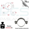 PASLANMAZ ÇELİK 304 KALİTE SAPSIZ KELEPÇE 