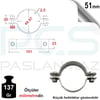 PASLANMAZ ÇELİK 304 KALİTE SAPSIZ KELEPÇE 