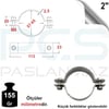PASLANMAZ ÇELİK 304 KALİTE SAPSIZ KELEPÇE 