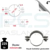 PASLANMAZ ÇELİK 304 KALİTE SAPSIZ KELEPÇE 