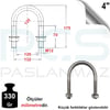 PASLANMAZ ÇELİK 304 KALİTE U BOLT