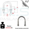 PASLANMAZ ÇELİK 304 KALİTE U BOLT