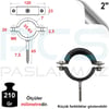 PASLANMAZ ÇELİK 304 KALİTE VİDALI BORU KELEPÇESİ