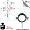 PASLANMAZ ÇELİK 304 KALİTE VİDALI BORU KELEPÇESİ